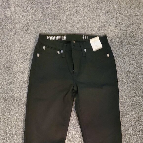 J. Crew Skinny Toothpick Black Jeans 27 Tall NWT - Picture 3 of 3